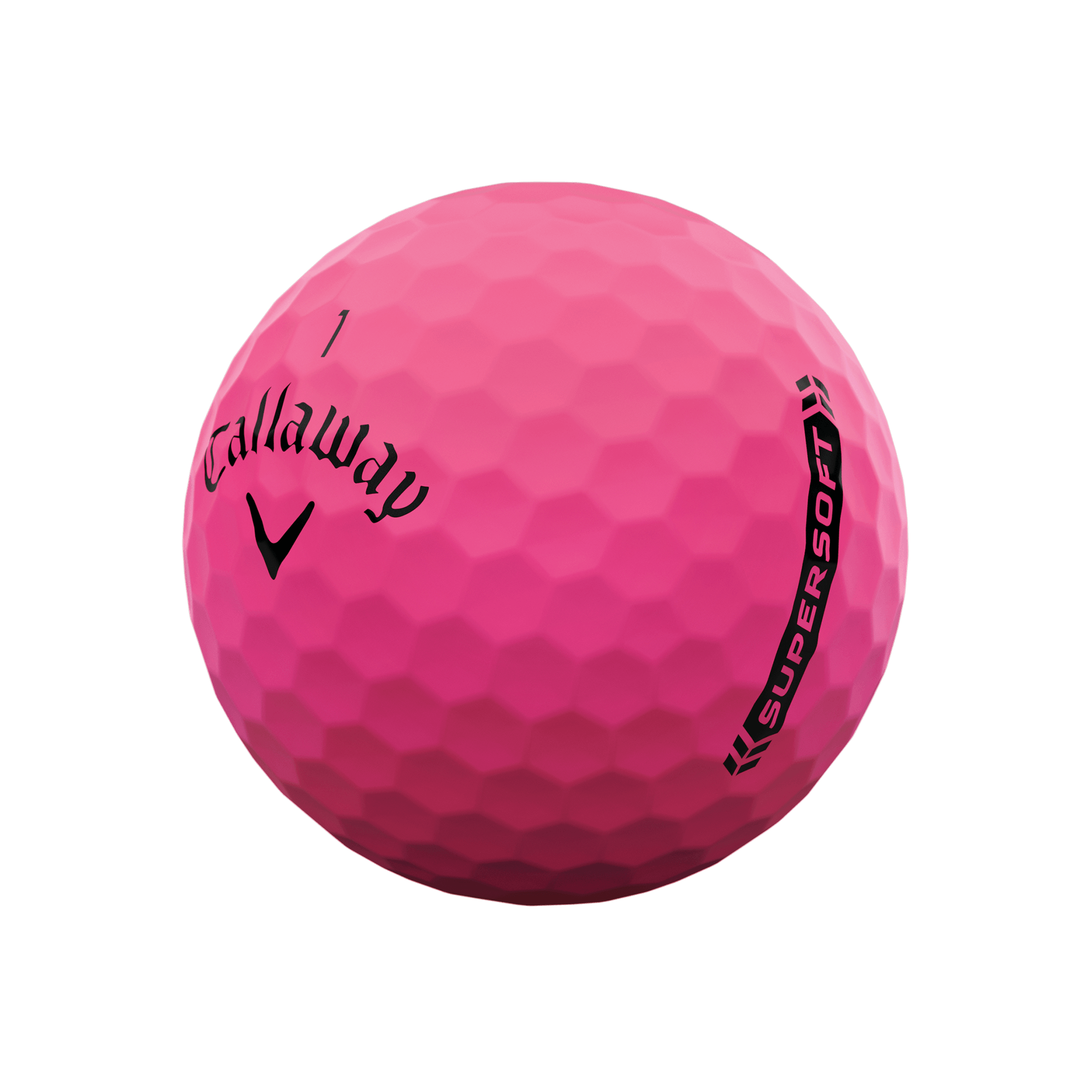 Callaway Supersoft Matte Pink Golfbälle (Dutzend) balls-2023-supersoft-matte-pink_1
