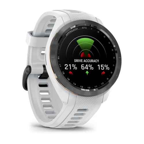 Approach® S70 - 42 mm white/black ceramic with 20 mm interchangeable silicone strap 010-02746-10
