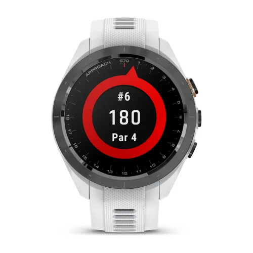 Approach® S70 - 42 mm white/black ceramic with 20 mm interchangeable silicone strap 010-02746-10