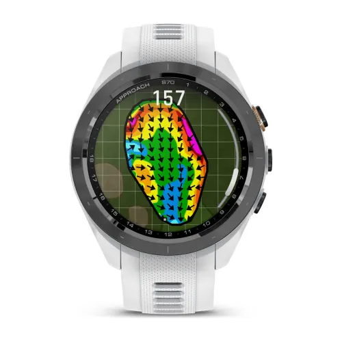 Approach® S70 - 42 mm white/black ceramic with 20 mm interchangeable silicone strap 010-02746-10