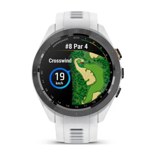 Approach® S70 - 42 mm white/black ceramic with 20 mm interchangeable silicone strap 010-02746-10