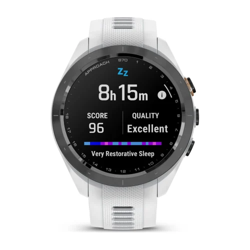 Approach® S70 - 42 mm white/black ceramic with 20 mm interchangeable silicone strap 010-02746-10