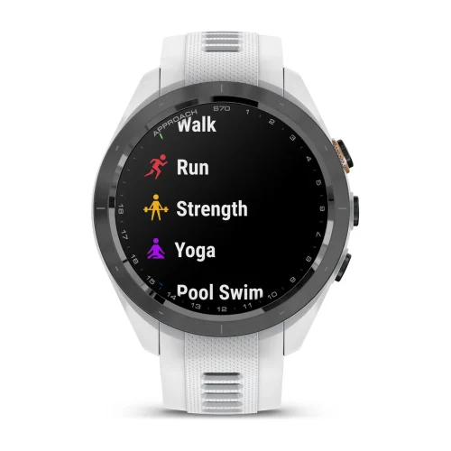 Approach® S70 - 42 mm white/black ceramic with 20 mm interchangeable silicone strap 010-02746-10