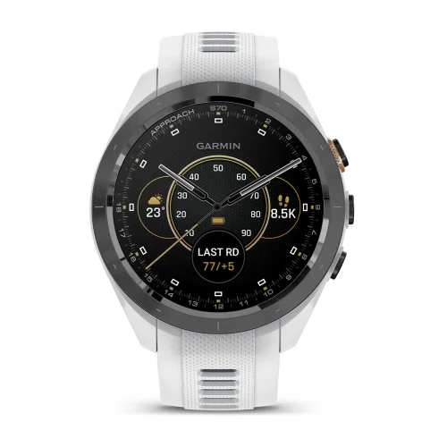 Approach® S70 - 42 mm white/black ceramic with 20 mm interchangeable silicone strap 010-02746-10